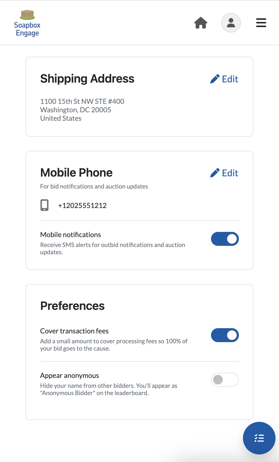 Self-service preferences