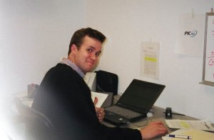 Co-founder Grey Frandsen during the early days of PICnet Co-founder Grey Frandsen during the early days of PICnet