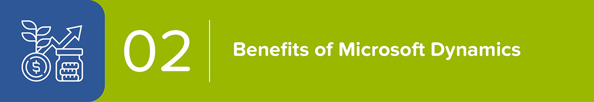 There are a number of major benefits to adopting Microsoft Dynamics 365 for Nonprofits. There are a number of major benefits to adopting Microsoft Dynamics 365 for Nonprofits.