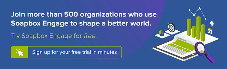 Check out how the Soapbox Engage suite of fundraising tools for nonprofits can get you set up in no time.