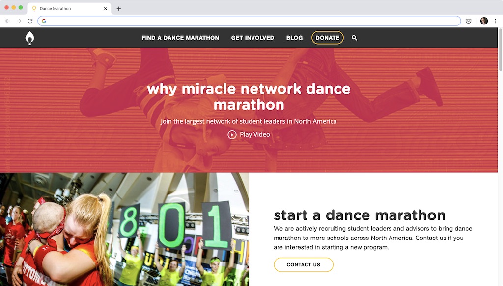 Peer-to-Peer Fundraising Dance Marathon