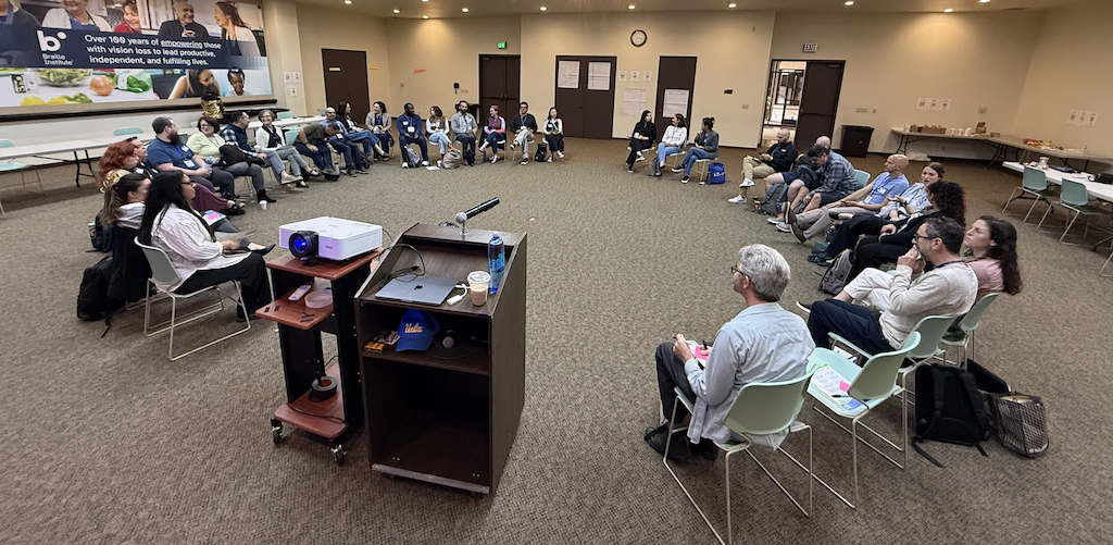Nonprofit Salesforce community members discussing data models at NPSP Day Los Angeles