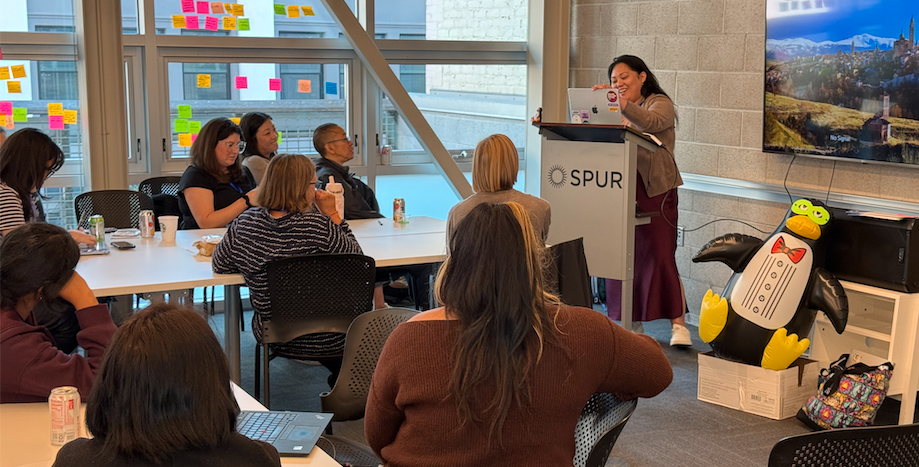 NPSP Day San Francisco attendees collaborating at the SPUR Urban Center