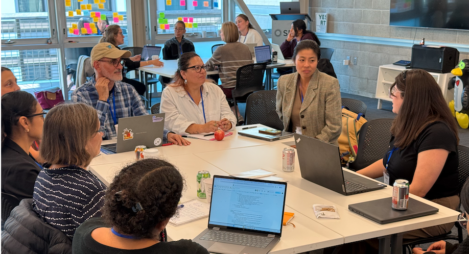 Attendees sharing ideas during a breakout session at NPSP Day San Francisco