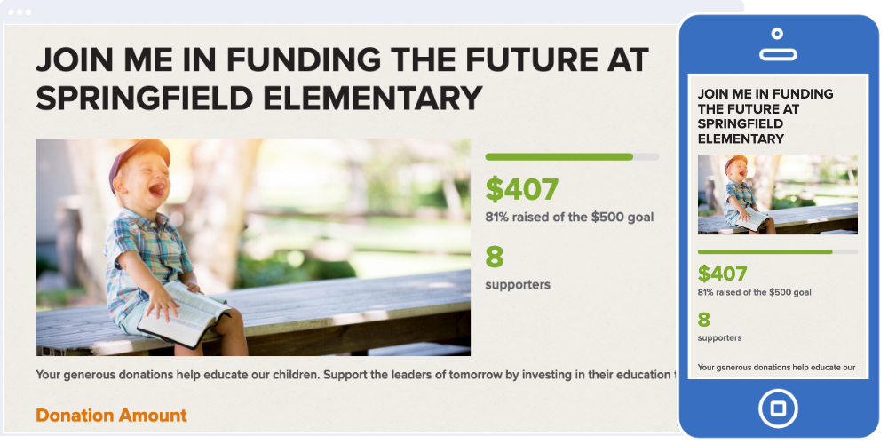 PTA Peer-to-Peer Fundraising Software